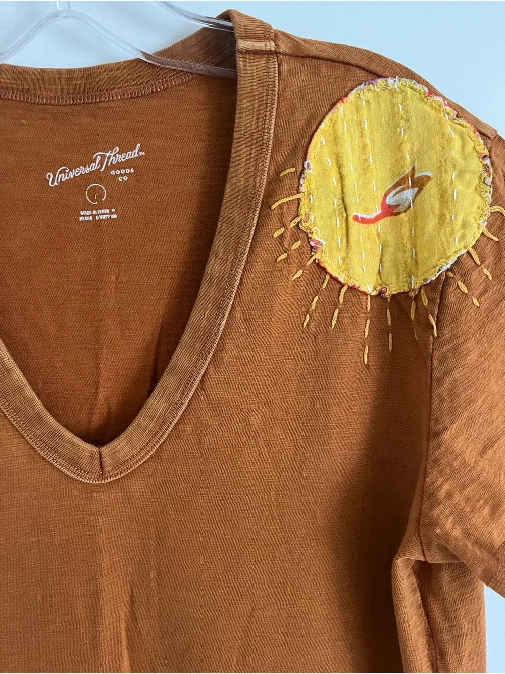 Upcycled JACKIE ORIGINALS Kantha cactus t shirt dress M L